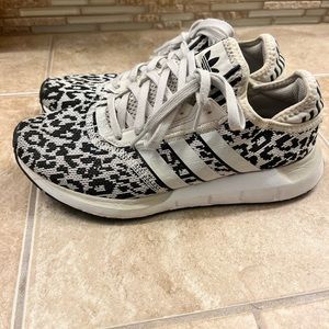 Adidas Leopard print athletic shoe